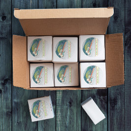 名前を追加クール白モダンとティール(緑がかった色)エレキギター ラウンドシール