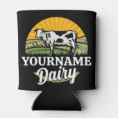 名前を追加サンセットデイリーファーム放牧ホルシュタイン牛 缶クーラー (裏面)