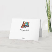 名前を追加チャイルドのスチームトレインボーイ カード (裏面)