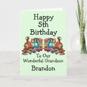 名前を追加チャイルドの2蒸気列車ボーイ カード (正面)