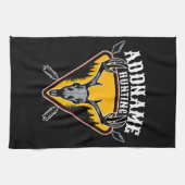 名前を追加ハンターエルクスカルビッグ〔雄ジカの〕枝角鹿狩り キッチンタオル (横)