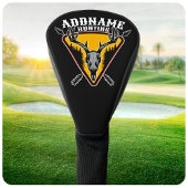 名前を追加ハンターエルクスカルビッグ〔雄ジカの〕枝角鹿狩り ゴルフヘッドカバー