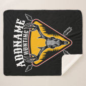 名前を追加ハンターエルクスカルビッグ〔雄ジカの〕枝角鹿狩り シェルパブランケット (正面(横))