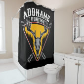 名前を追加ハンターエルクスカルビッグ〔雄ジカの〕枝角鹿狩り シャワーカーテン (インサイチュ)