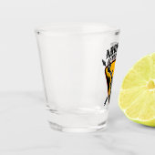 名前を追加ハンターエルクスカルビッグ〔雄ジカの〕枝角鹿狩り ショットグラス (左)