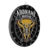 名前を追加ハンターエルクスカルビッグ〔雄ジカの〕枝角鹿狩り ダーツボード (正面左)