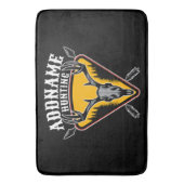 名前を追加ハンターエルクスカルビッグ〔雄ジカの〕枝角鹿狩り バスマット (正面縦)