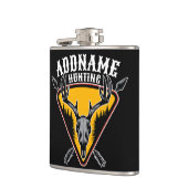 名前を追加ハンターエルクスカルビッグ〔雄ジカの〕枝角鹿狩り フラスク (左)