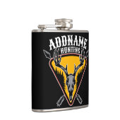 名前を追加ハンターエルクスカルビッグ〔雄ジカの〕枝角鹿狩り フラスク (右)