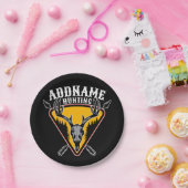 名前を追加ハンターエルクスカルビッグ〔雄ジカの〕枝角鹿狩り ペーパープレート (パーティー)