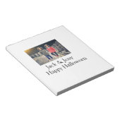 名前を追加フォト文字ハロウィーン子供ガールボーイ ノートパッド (アングル)