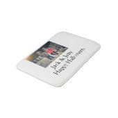 名前を追加フォト文字ハロウィーン子供ガールボーイ バスマット (アングル)