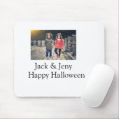 名前を追加フォト文字ハロウィーン子供ガールボーイ マウスパッド (マウス)