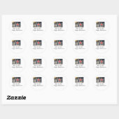 名前を追加フォト文字ハロウィーン子供ガールボーイ ラウンドシール (シート)