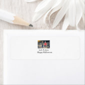 名前を追加フォト文字ハロウィーン子供ガールボーイ ラベル (インサイチュ)