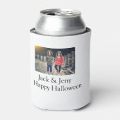 名前を追加フォト文字ハロウィーン子供ガールボーイ 缶クーラー (缶正面)
