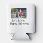 名前を追加フォト文字ハロウィーン子供ガールボーイ 缶クーラー (裏面)