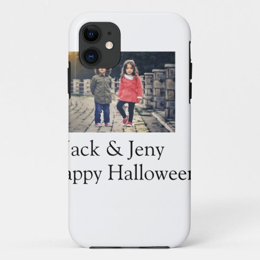 名前を追加フォト文字ハロウィーン子供ガールボーイ Case-Mate iPhoneケース (裏面)