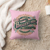 名前を追加ママや祖母に最大のハグを送る クッション (ブランケット)