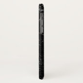 名前を追加モダンパーソナライズされたシンプルBlack Marble Case-Mate iPhoneケース (裏面/左)