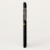 名前を追加モダンパーソナライズされたシンプルBlack Marble Case-Mate iPhoneケース (裏面/左)