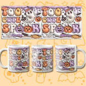 名前を追加可愛すぎて3D効果ハロウィーンをスプークできない コーヒーマグカップ