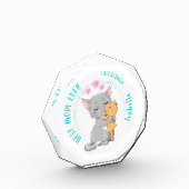 名前を追加救日、母の日ギフトマ最高のム フォトブロック (左)