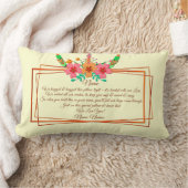 名前を追加文字を編集し、私たちは抱擁ボホフラワー ランバークッション (ブランケット)