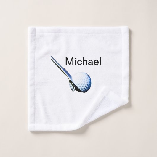 名前を追加文字ゴルフボールクラブスポーツ機器 ウォッシュタオル (ウォッシュタオル)