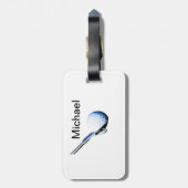 名前を追加文字ゴルフボールクラブスポーツ機器 ラゲッジタグ (裏面縦)