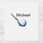 名前を追加文字ゴルフボールクラブスポーツ機器 ワインラベル (シングルラベル)