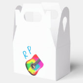 名前を追加文字ブラウン音響ギターカラフル フェイバーボックス (オープン)