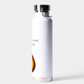 名前を追加文字茶色のアコースティックギター編集可能t ウォーターボトル (左面)