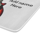 名前を追加文字茶色のアコースティックギター編集可能t カッティングボード (角)