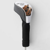 名前を追加文字茶色のアコースティックギター編集可能t ゴルフヘッドカバー (アングル)