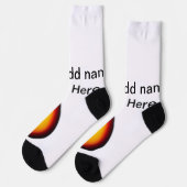 名前を追加文字茶色のアコースティックギター編集可能t ソックス (左)