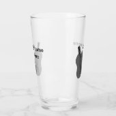 名前を追加文字茶色のアコースティックギター編集可能t タンブラーグラス (左)