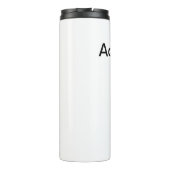 名前を追加文字茶色のアコースティックギター編集可能t タンブラー (裏面)