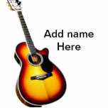 名前を追加文字茶色のアコースティックギター編集可能t フォトスカルプチャー<br><div class="desc">私たちのような音楽好きのために</div>