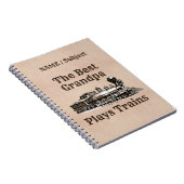 名前を追加遊Steam Train Grandpa祖父 ノートブック (右側)