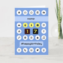 名前を追加17th誕生日コンピューティングパーソナライズされた