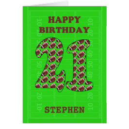 名前を追加21th誕生日フットボール
