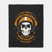 名前を追加4ホイール移動体2ホイール移動ソウル フリースブランケット (正面)