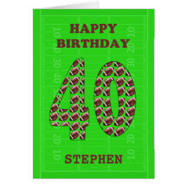 名前を追加40th Birthday Football