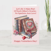 名前を追加，お互いの物語の一部バレンタイン カード (正面)