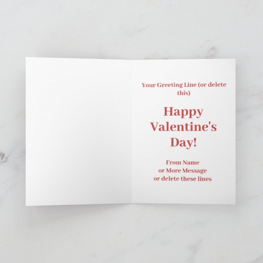 名前を追加，お互いの物語の一部バレンタイン カード (内部)