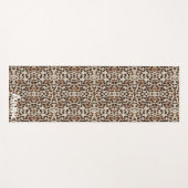 [名前を追加]:レオパードスタイルプリント。 ヨガマット (正面(横))