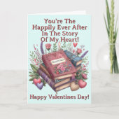 名前を追加，幸いにも後に，バレンタインデー カード (正面)