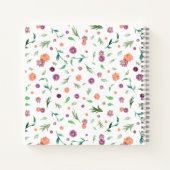 名前を追加！母かわいらし用花手帳 ノートブック (裏面)