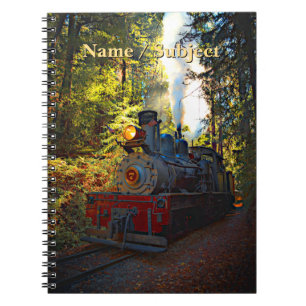 名前を追加、Steam Train Engine 7 Locotive Raillocovit (鉄 ノートブック